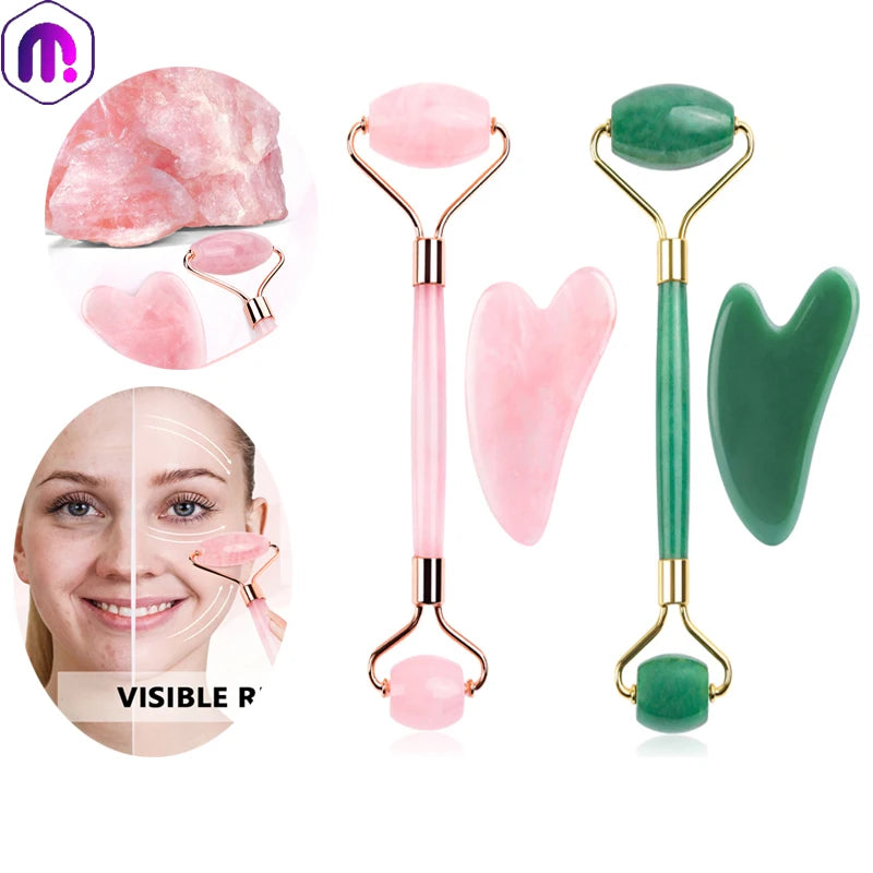 Jade Stone Facial Massager Roller