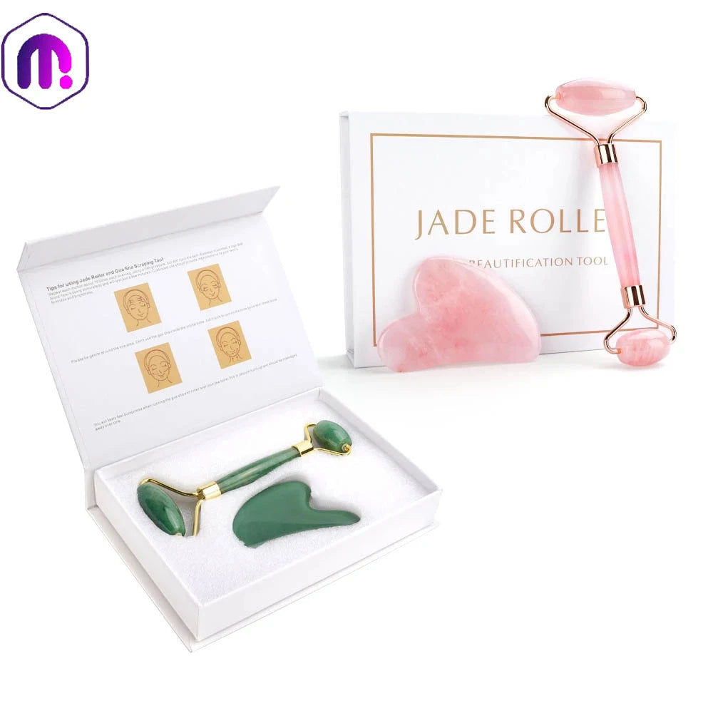 Jade Stone Facial Massager Roller