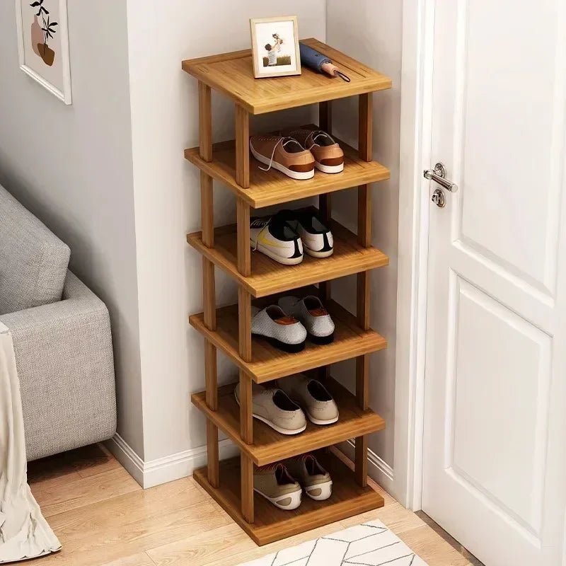 Bamboo Shoes Organizer 6 Layers