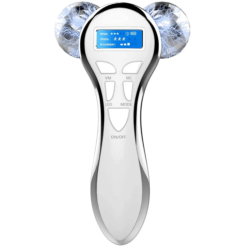 Roller Facial Massager With Microcurrent